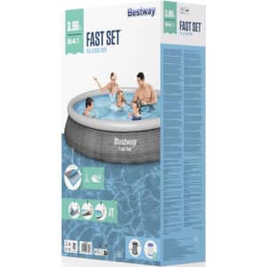 Piscina gonflabila Bestway Fast Set, pompa filtrare, 3.96m x 84 cm, 7340 litri