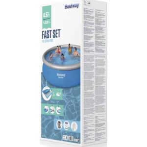 Piscina gonflabila Bestway Fast Set, pompa filtrare, 4.57m x 1.22 m, 13807 litri